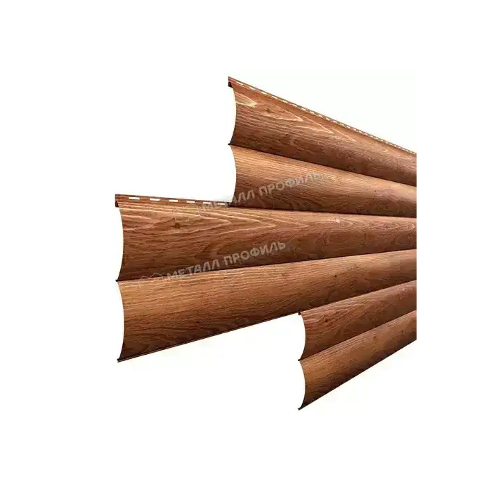 Металлический сайдинг Woodstock-В Металл-Профиль ECOSTEEL Золотой дуб 28х330